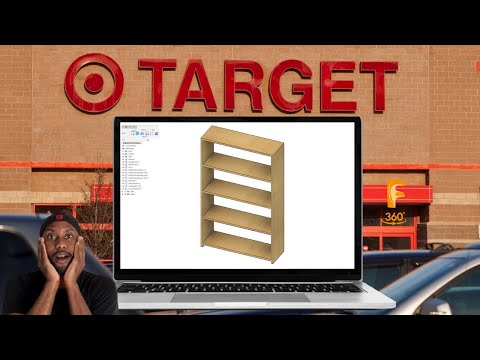 Using Fusion 360 to make a bookcase from Target