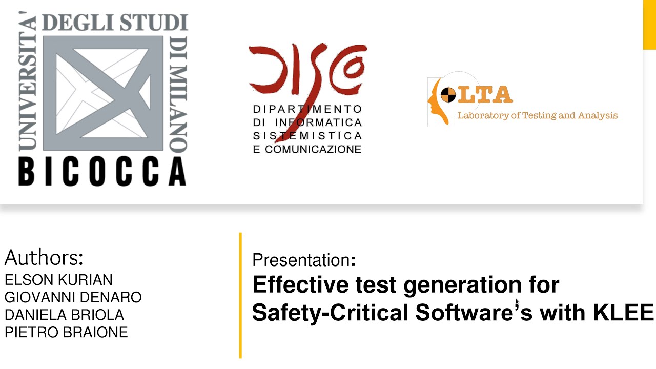 Effective Testing of Safety-Critical Softwares with KLEE