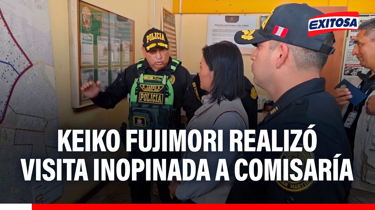 🔴🔵 Presidenta Keiko Fujimori realizó visita inopinada a la comisaría 26 de Octubre en Piura