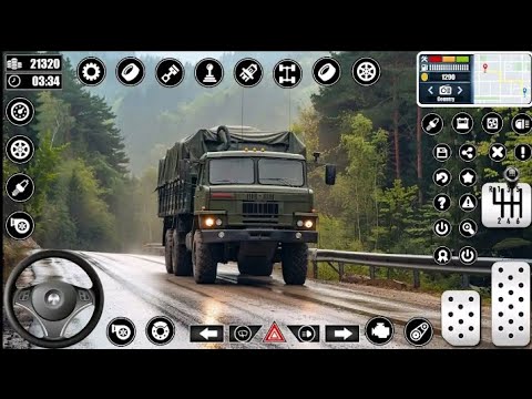 Army Truck Transport Off-road Simulator_|_US Cargo Vehicle Driving Mountain 3D_|_Andriod Gameplay