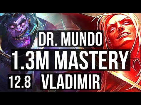 DR. MUNDO vs VLADIMIR (MID) | 1.3M mastery, 5/2/9 | EUW Master | 12.8