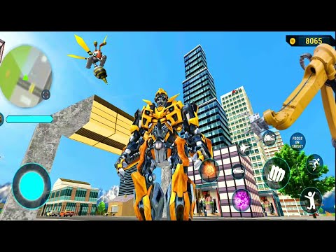 Bumblebee Multiple Transformation Jet Robot Car Game 2020 #4 - Android Gameplay