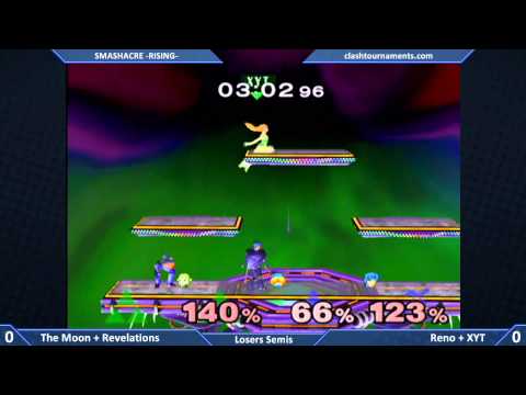 Smashacre Rising - The Moon + Revelations vs Reno + XYT - Losers Semis - SSBM