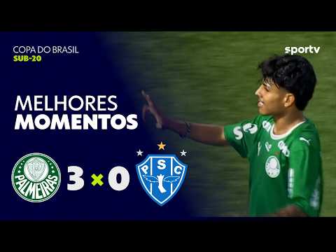 Gols e melhores lances de Palmeiras x Paysandu