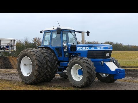 Ford 8210, 8700, TW-10, TW-15, TW-25, TW-35 Pulling The Sledge | Tractor Pulling Denmark