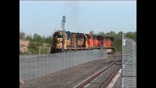 preview picture of video 'Heavy Train Action in Belen NM'