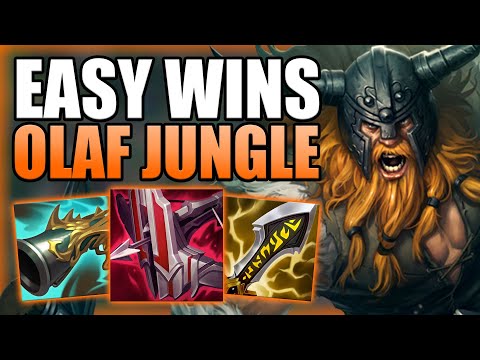 THIS OLAF JUNGLE BUILD MAKES WINNING THE EASIEST THING EVER! 4v5 GAME GET TO GOLD! League of Legends