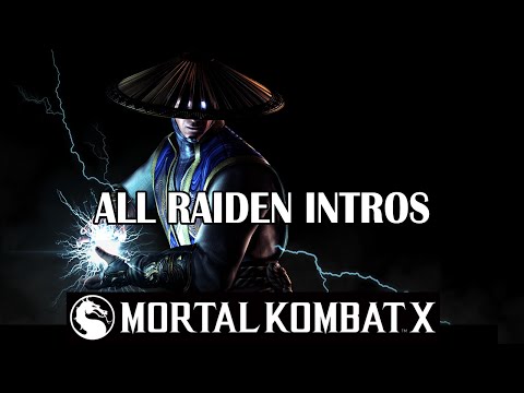Mortal Kombat X - All Raiden Intros Dialogues Interactions