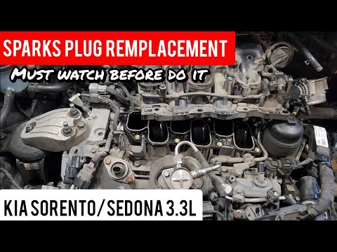 Spark Plugs Replacement Sorento / Sedona 2015 to 2021 - The most complete video on youtube