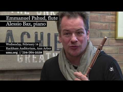 Interview: Emmanuel Pahud, flute // Performance in Ann Arbor,  Feb. 14, 2018 | UMS presents