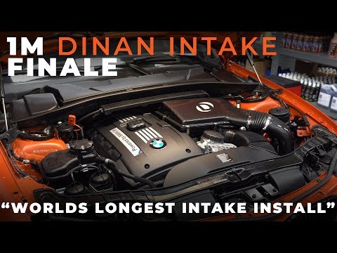 1M Dinan Cold Air Intake Install Finale (Worlds Longest Intake Install)