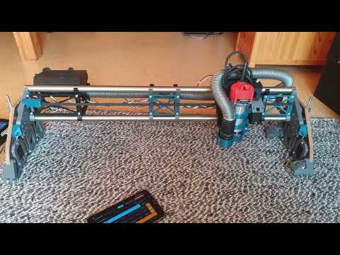 Lowrider 3 CNC first tests with Duet2 WiFi Duel Endstops and CNC Webcontrol