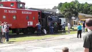 preview picture of video 'Leheigh Valley #126 Arriving in St. Mary, GA'