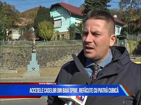 ACCESELE CASELOR DIN BAIA SPRIE, REFĂCUTE CU PIATRĂ CUBICĂ