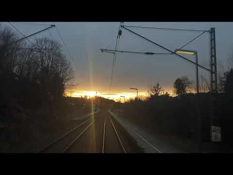 Train driver sunset [4K 60 FPS]