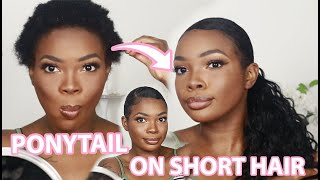 SLEEK LOW PONY TAIL ON TWA | BEAUTYANDMARIE