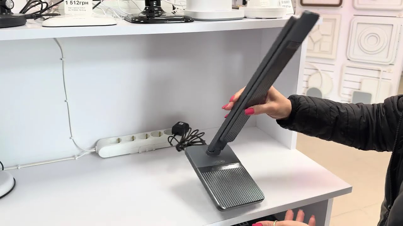 Настольный светодиодный светильник Ardero DE1735ARD 16W 1000Lm серый (80032)