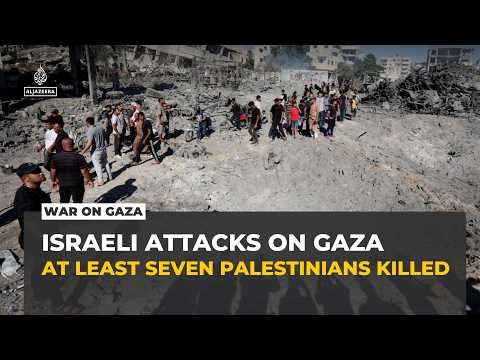 Israeli forces kill at least seven Palestinians in latest attacks on Gaza