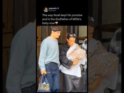 The way Noah schnapp kept his promise and is the Godfather of Millie bobby Brown's baby now 🩷