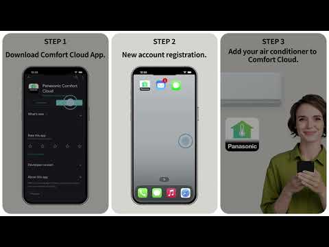 How to connect a Panasonic Air Conditioner to the Panasonic Comfort Cloud app via Wi-Fi