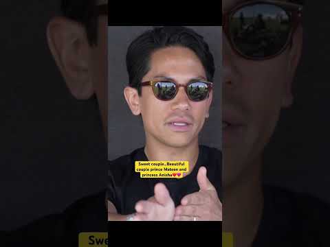 Sweet couple…Beautiful couple prince Mateen and princess Anisha! #royal #anisharosnah #royalwedding