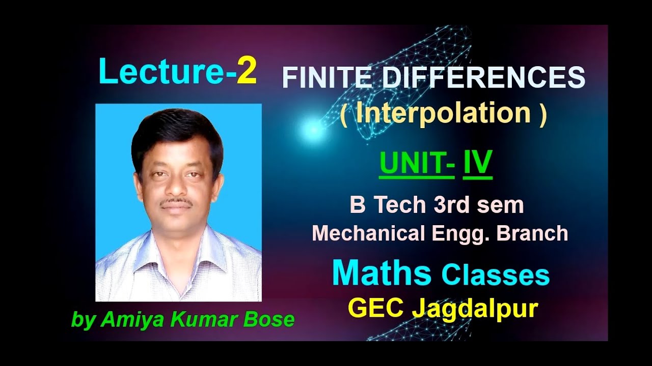 Finite Differences (Interpolation) - M-III (AKB)