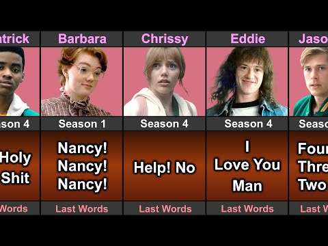 Stranger Things Character Last Words Before Death | Season 1 to 4
