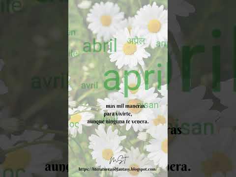 Abril. Una poesía para cada mes del año