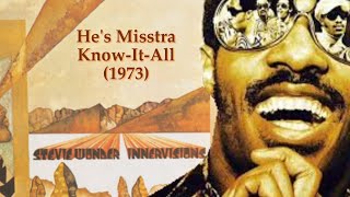 Stevie Wonder - He&#39;s Misstra Know-It-All Pictorial w-Lyrics (1973)