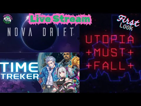 Playing some new Indie Steam titles  #timetreker #novadrift  #utopiamustfall