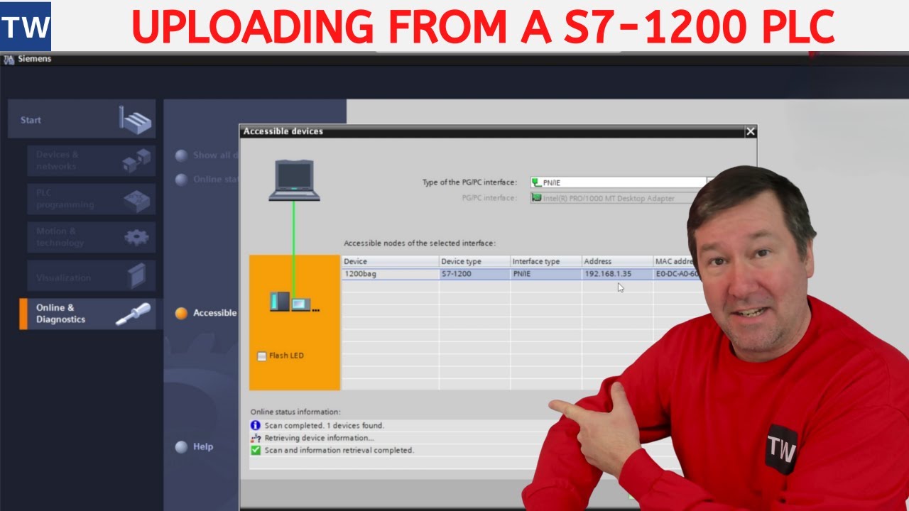Upload Your Program from a Siemens S7-1200