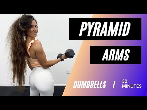 PYRAMID SHOULDERS & ARMS WORKOUT | follow along upper body | hypertrophy | 32 minutes