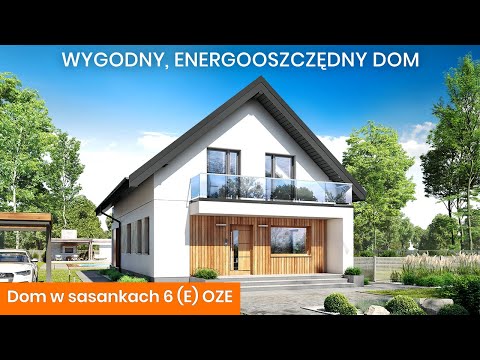 Dom w sasankach 6 (E) OZE – Wygodny, energooszczędny dom - ARCHON+ Projekty Domów