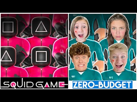 SQUID GAME With ZERO BUDGET! Funny Real Life Squid Game MrBeast PARODY By KJAR Crew!