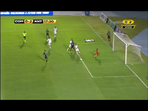 Anota Robin Betancourth al minuto 17 para Antigua GFC