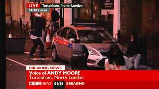 UK - London Riots, BBC News: "Andy, we'll leave it there"