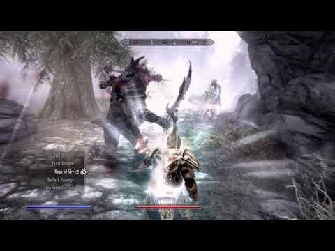 (Fighting the four kings of hell) Skyrim Special Edition on PS4