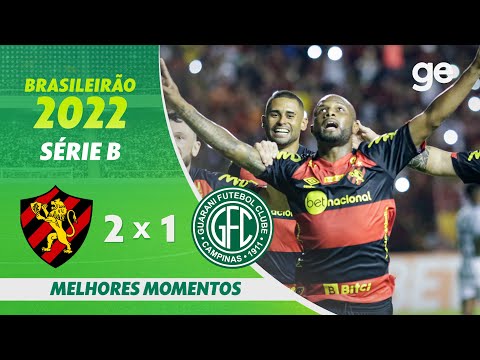 Gols e lances de Sport x Guarani