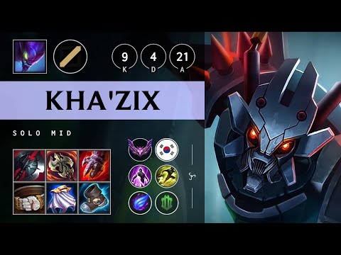 Kha'Zix Mid vs Azir - KR Master Patch 25.06