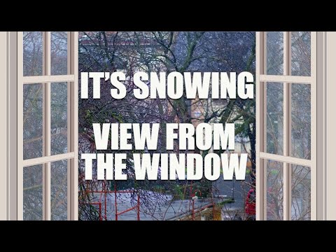 Snow in Timisoara | View from the window