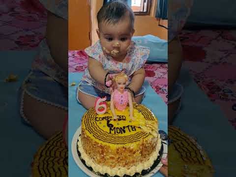 #cute #baby #birthdaycelebration Keeraaa turned to 7th month.