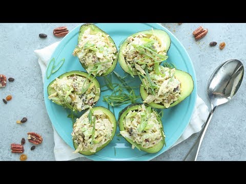 Curry Chicken Salad Stuffed Avocados | The Inspired Home