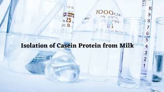 isolation of protein from milk
