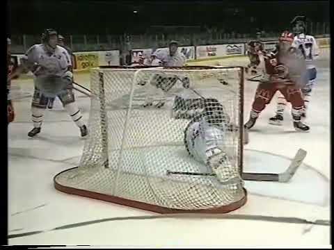 Sammandrag från SVT: Västra Frölunda - Djurgården 2-3 (Elitserien 1994-95, omgång 18)