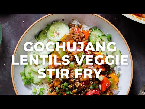 GOCHUJANG LENTILS VEGGIE STIR FRY | Vegan Richa Recipes