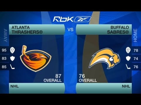 NHL09 Buffalo Sabres VS Atlanta Thrashers