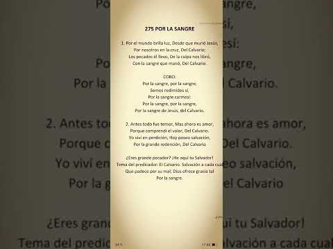 275 POR LA SANGRE