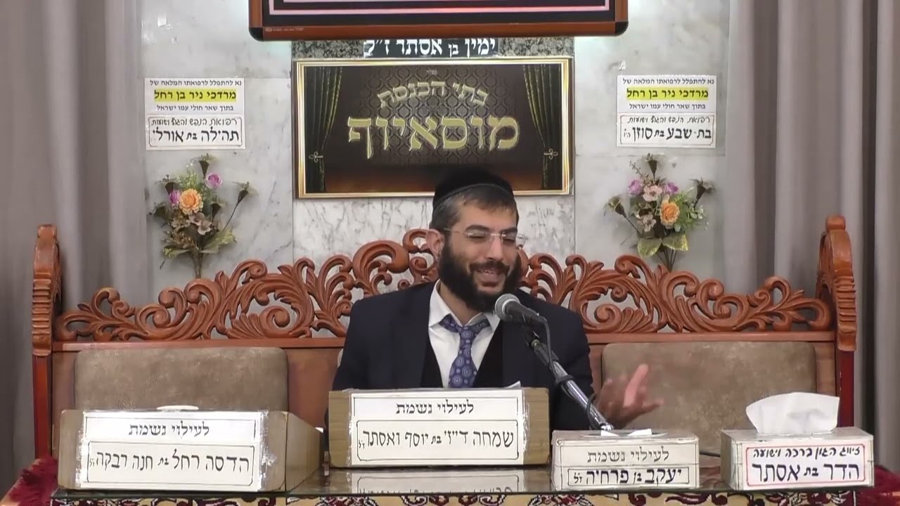 הרב מנחם גיאת - הלכות | בית הכנסת מוסאיוף |