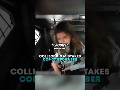 College kid MISTAKES cop car for uber 😬