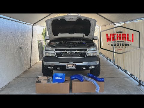 LBZ Duramax Gets WCFab Intake Kit, Hotside Pipe (Illusion Blueberry) And PCV Reroute
